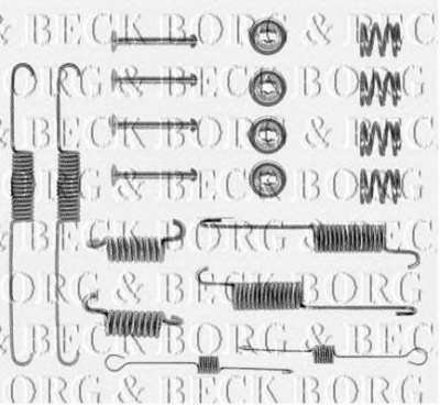 BORG & BECK bbk6024 -  Комплектующие, колодки дискового тормоза